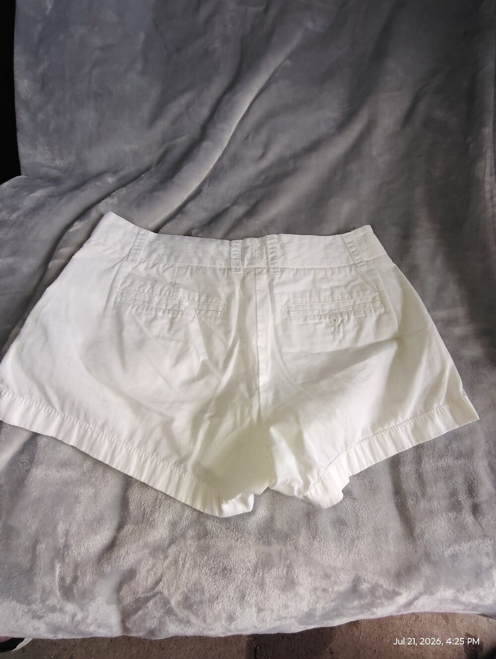 J. Crew High-Waist White Women's Shorts